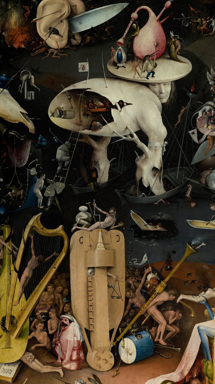 Maallisten ilojen puutarha, 1490-1500 tekijältä Hieronymus Bosch