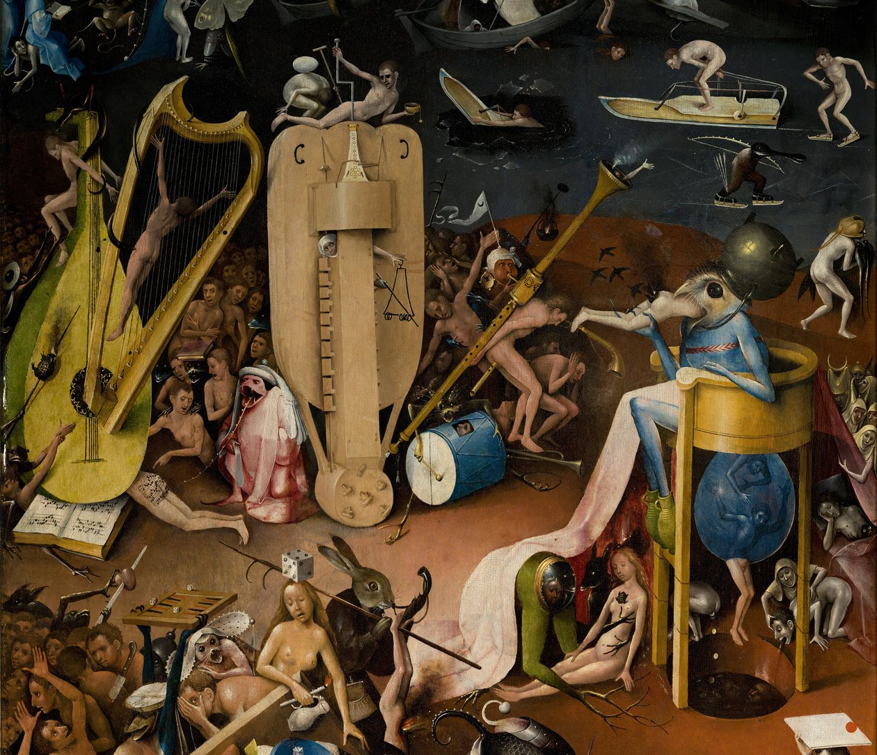 Maallisten ilojen puutarha, 1490-1500 tekijältä Hieronymus Bosch