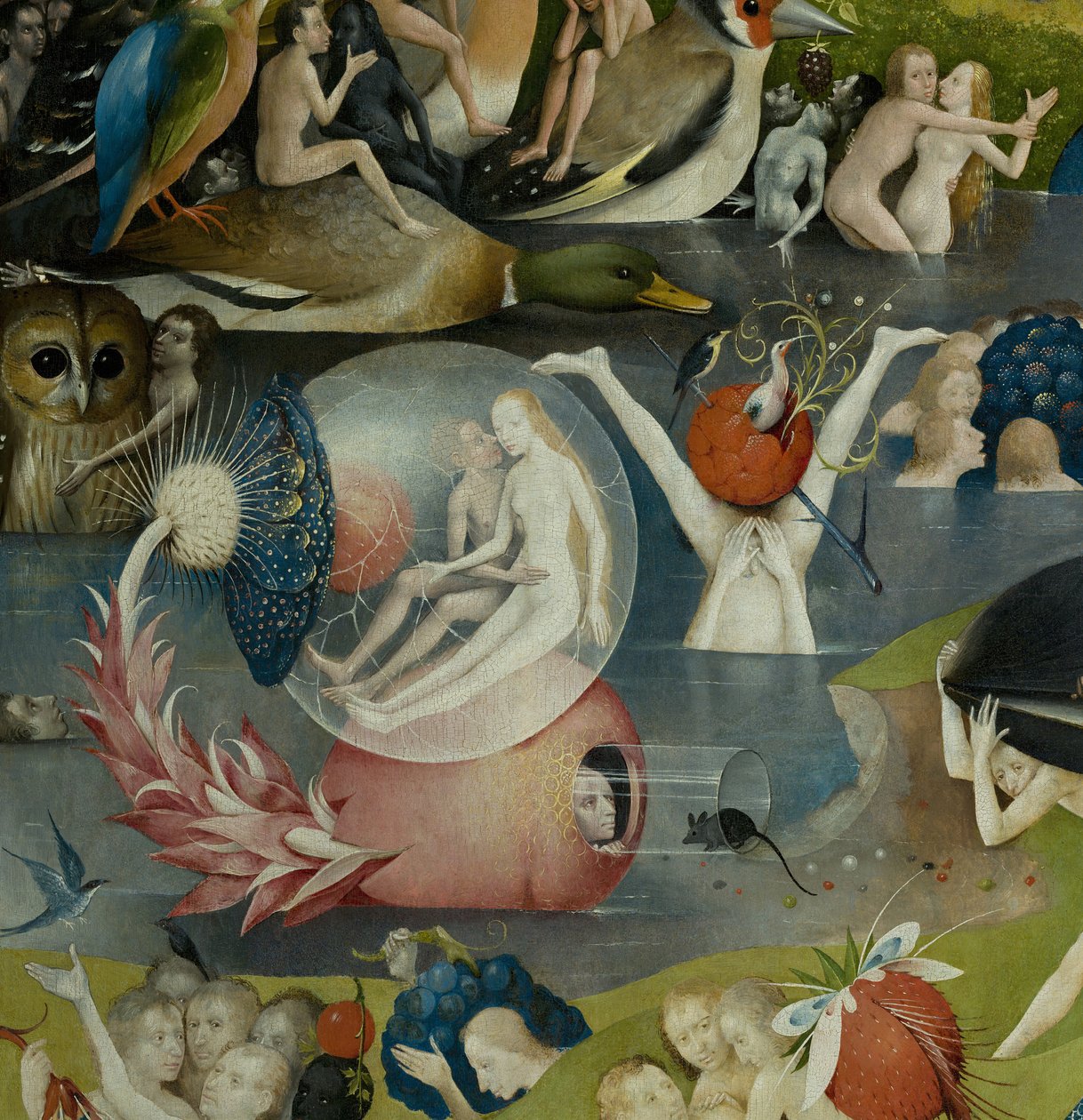Maallisten ilojen puutarha, 1490-1500 tekijältä Hieronymus Bosch