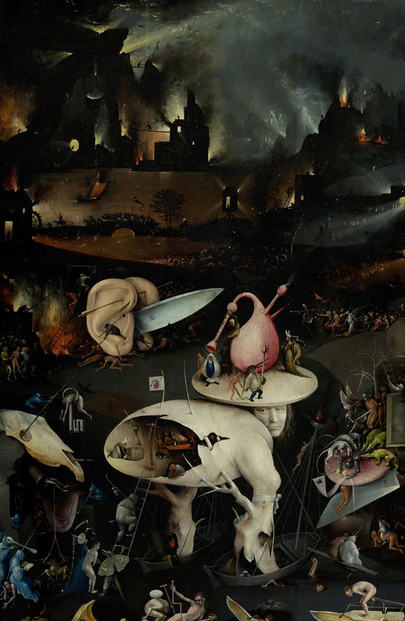 Maallisten ilojen puutarha, 1490-1500 tekijältä Hieronymus Bosch