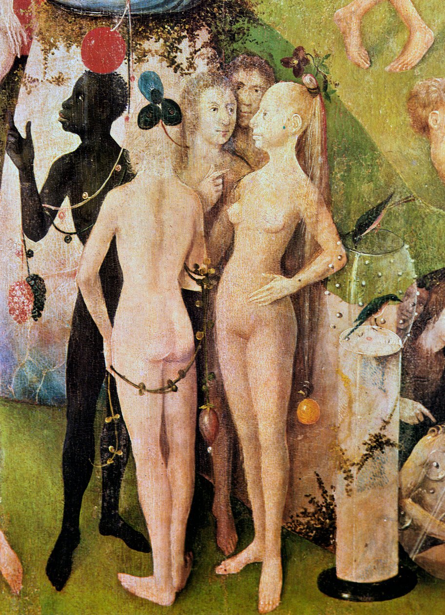 The Garden of Earthly Delights Yksityiskohta keskipaneelista, n. 1500 tekijältä Hieronymus Bosch