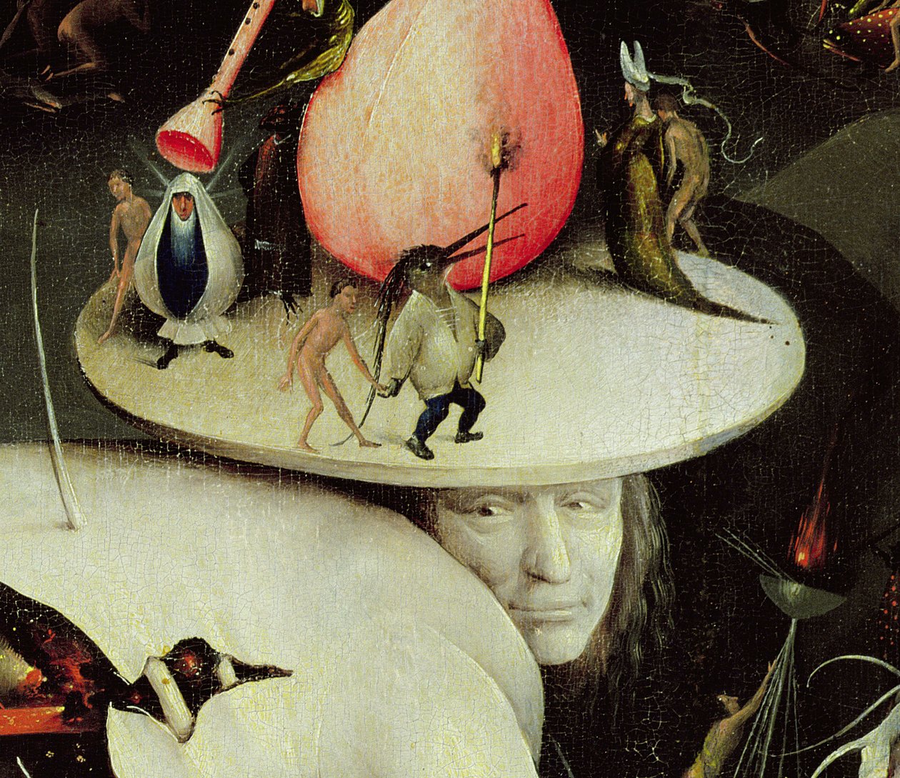 The Garden of Earthly Delights, noin 1500 (yksityiskohta 3425) tekijältä Hieronymus Bosch