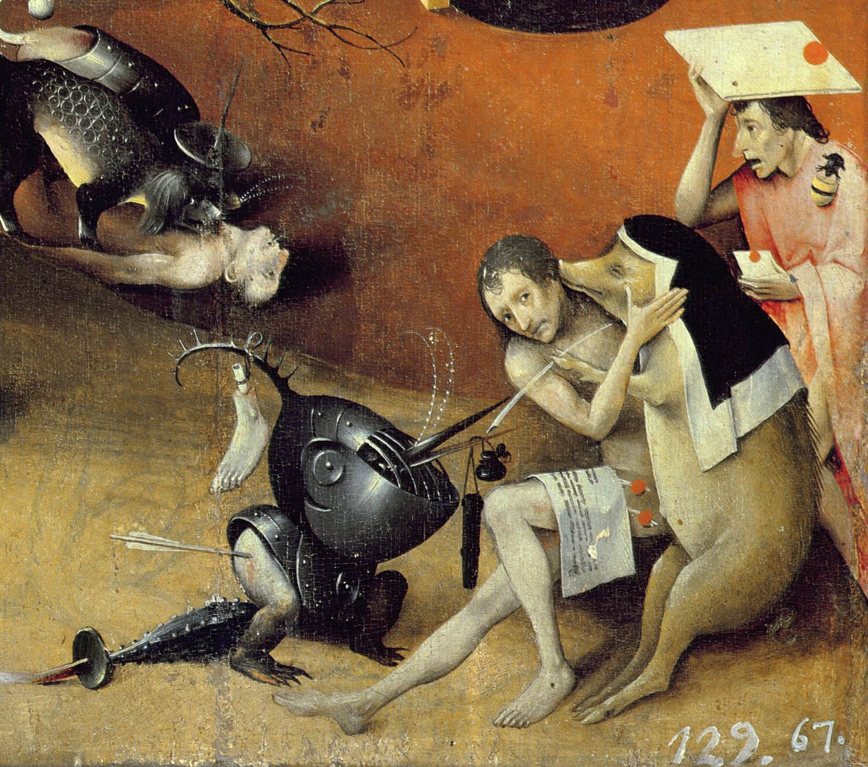 The Garden of Earthly Delights, noin 1500 (yksityiskohta 3425) tekijältä Hieronymus Bosch