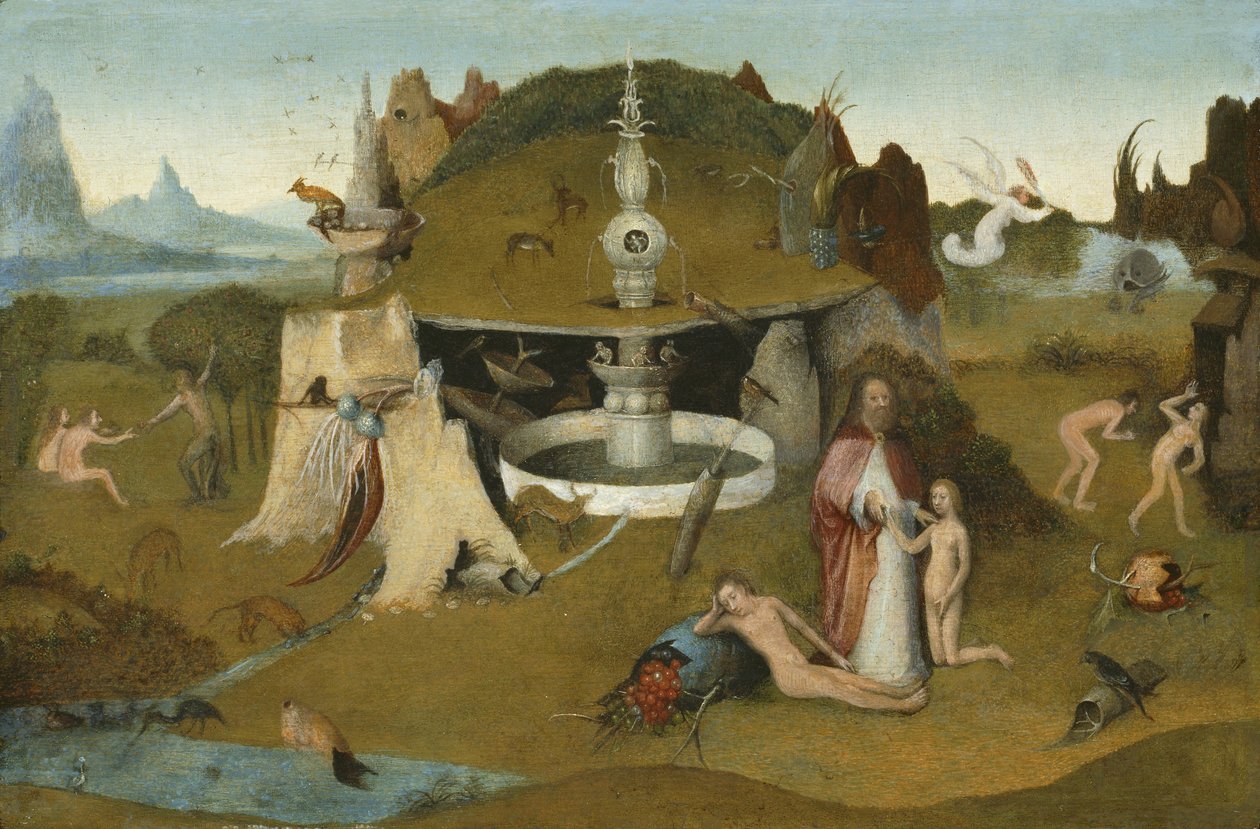 Paratiisin puutarha, 1510-20 tekijältä Hieronymus Bosch