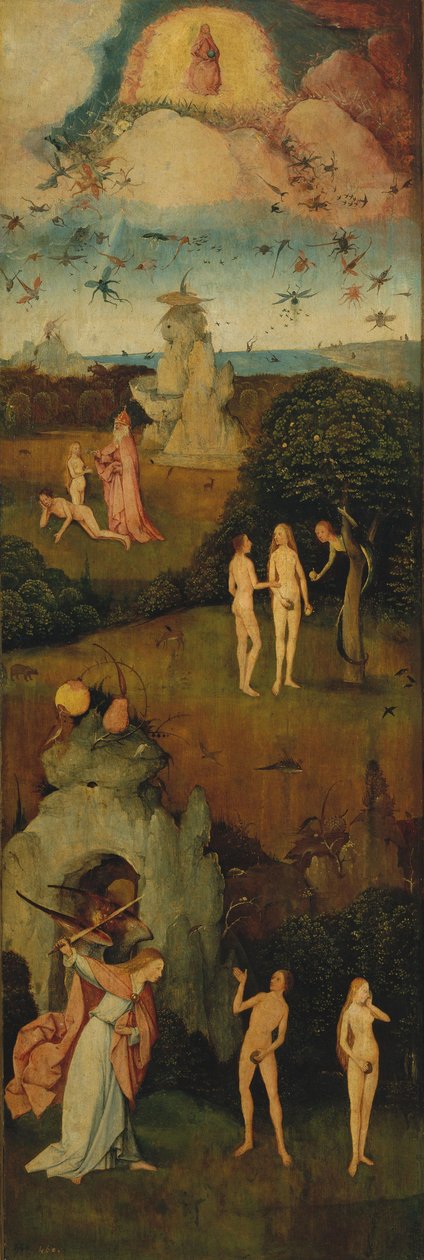 Haywain Triptyykki Vasen paneeli, c. 1516 tekijältä Hieronymus Bosch