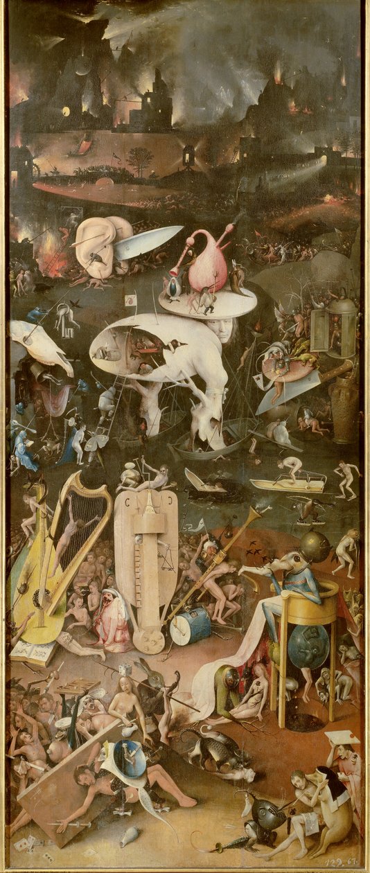 Helvetti (The Garden of Earthly Delights oikea paneeli) tekijältä Hieronymus Bosch