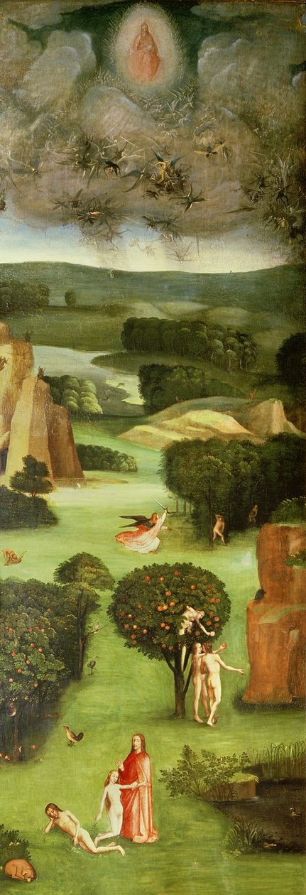 Viimeinen tuomio (alttaritaulu): vasemman siiven sisäpuoli tekijältä Hieronymus Bosch