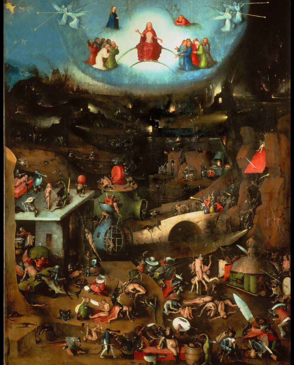 Viimeisen tuomion triptyykki, keskuspaneeli, noin 1485. tekijältä Hieronymus Bosch