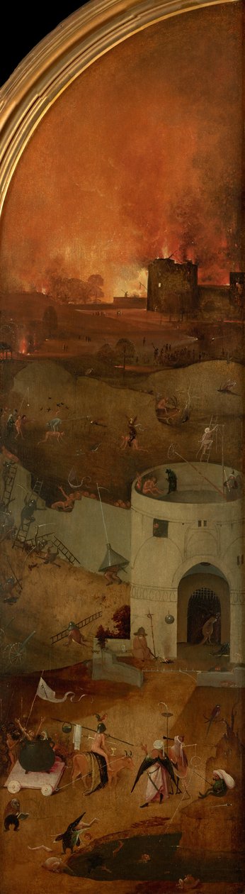 The Last Judgment Triptyykki, oikea paneeli, noin 1490-1510. tekijältä Hieronymus Bosch