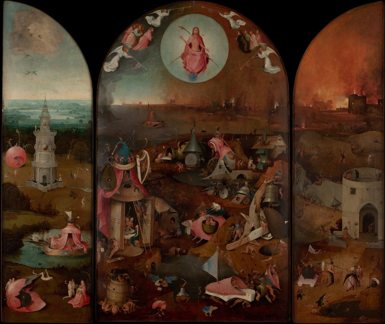 Viimeinen tuomio, n. 1486 tekijältä Hieronymus Bosch
