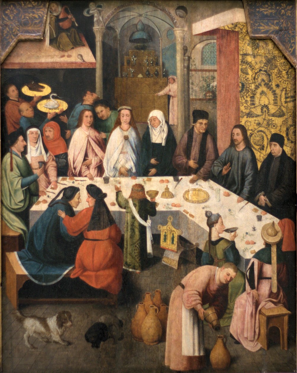 Häät Kaanassa, noin 1550-1565 tekijältä Hieronymus Bosch