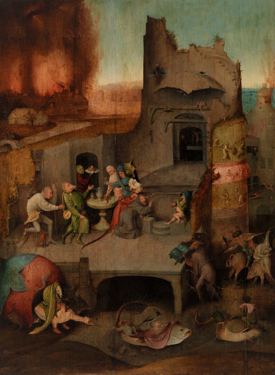 Pyhän Antoniuksen kiusaus tekijältä Hieronymus Bosch