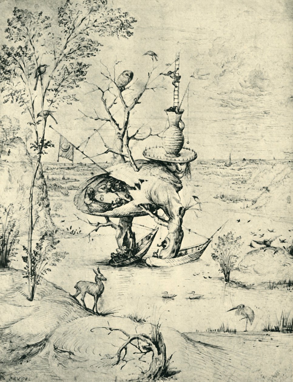 The Tree-Man, c1505, 1943. tekijältä Hieronymus Bosch