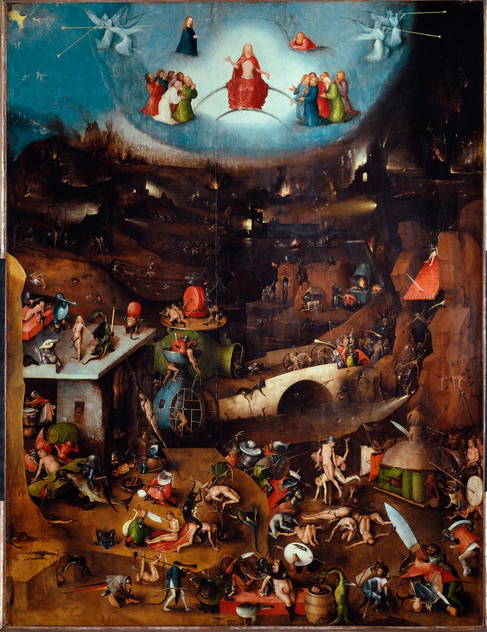 Tryptic of the Last Judgement, keskuspaneeli, n. 1504 (maalaus puulle) tekijältä Hieronymus Bosch