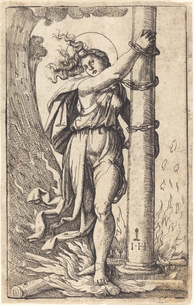 Rohkeus tekijältä Hieronymus Hopfer after Marcantonio Raimondi