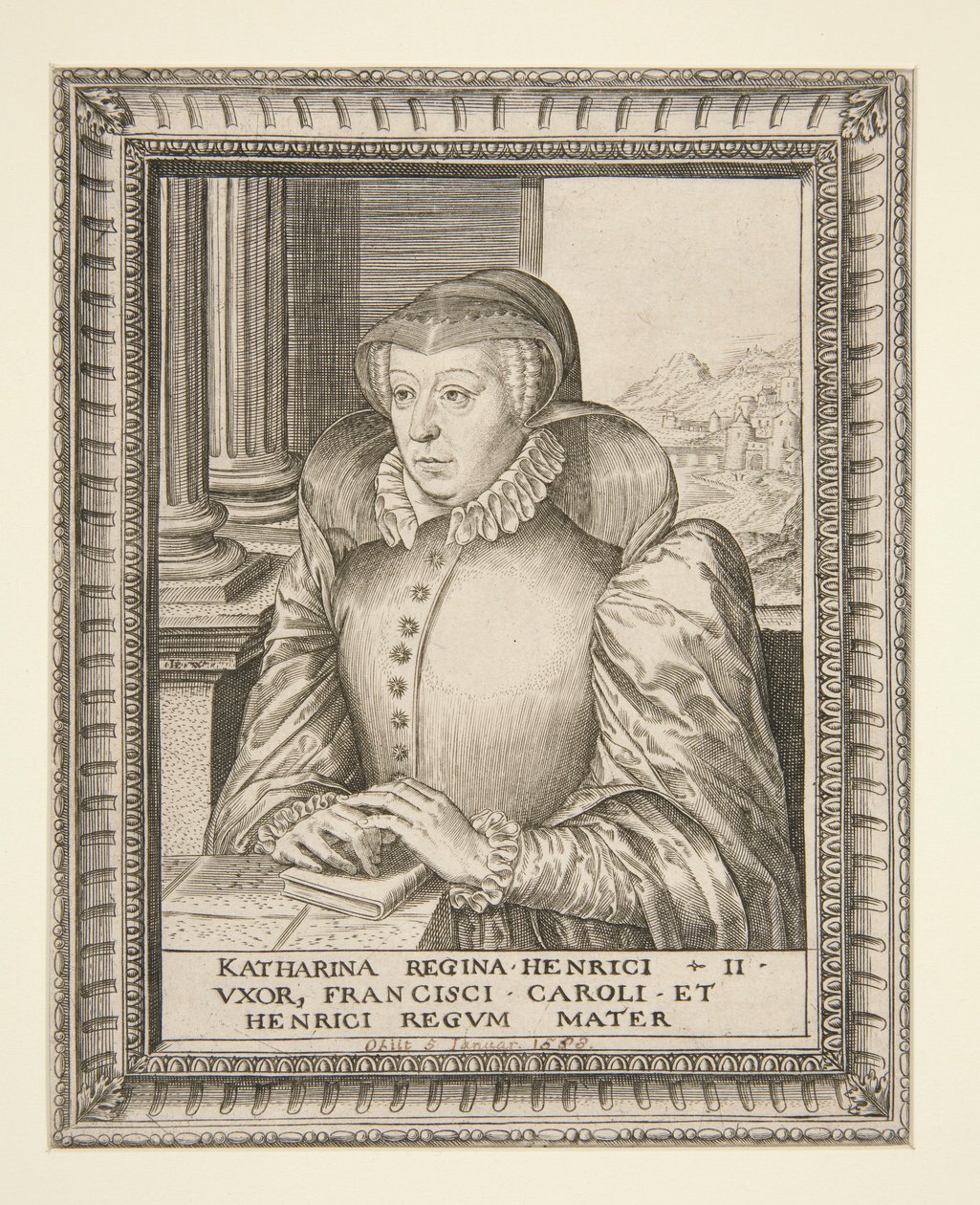 Katariina de Medici tekijältä Hieronymus Wierix