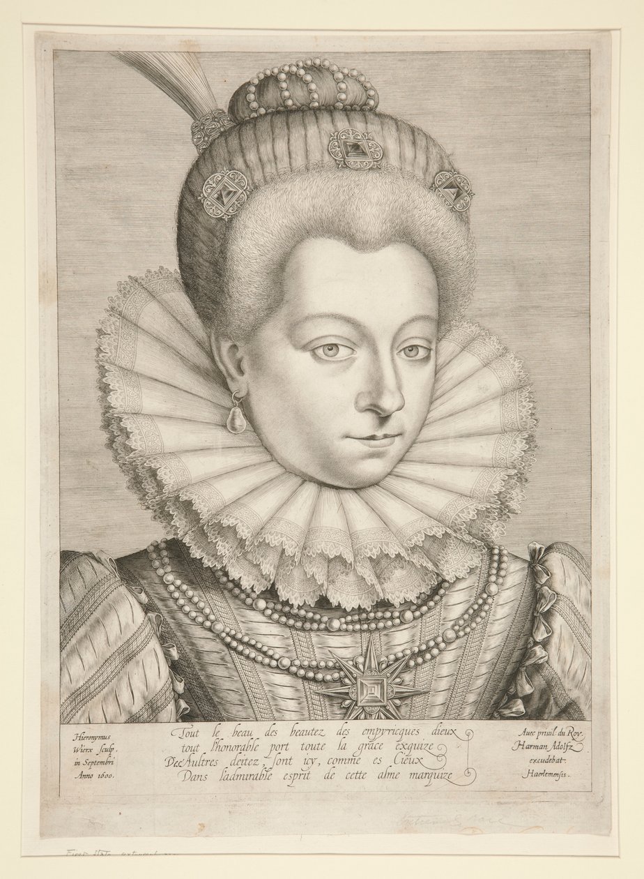 Muotokuva Catherine Henriette de Balzac D tekijältä Hieronymus Wierix