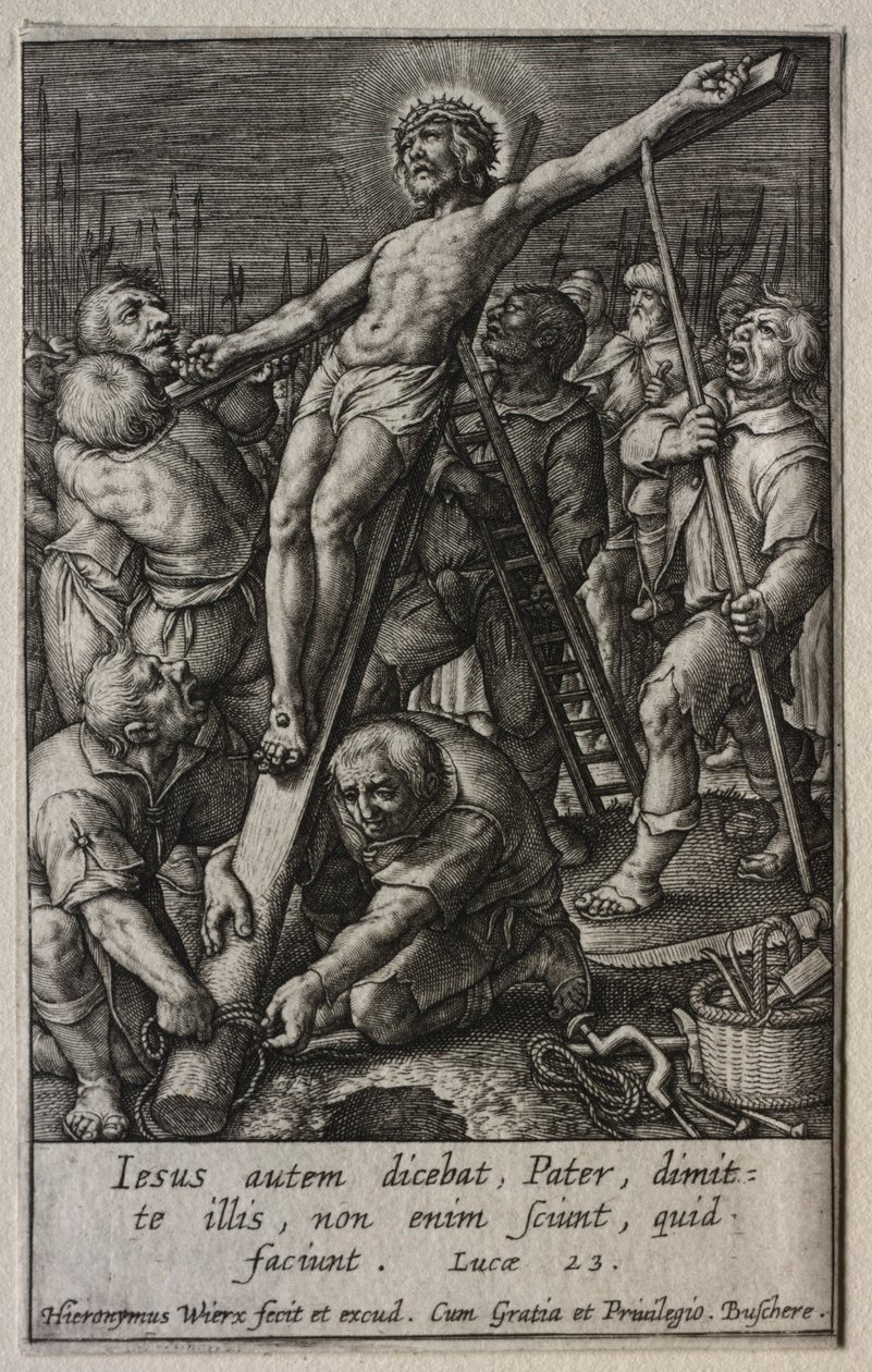 Passion: Kristus ristiinnaulittiin. tekijältä Hieronymus or Jerome Wierix