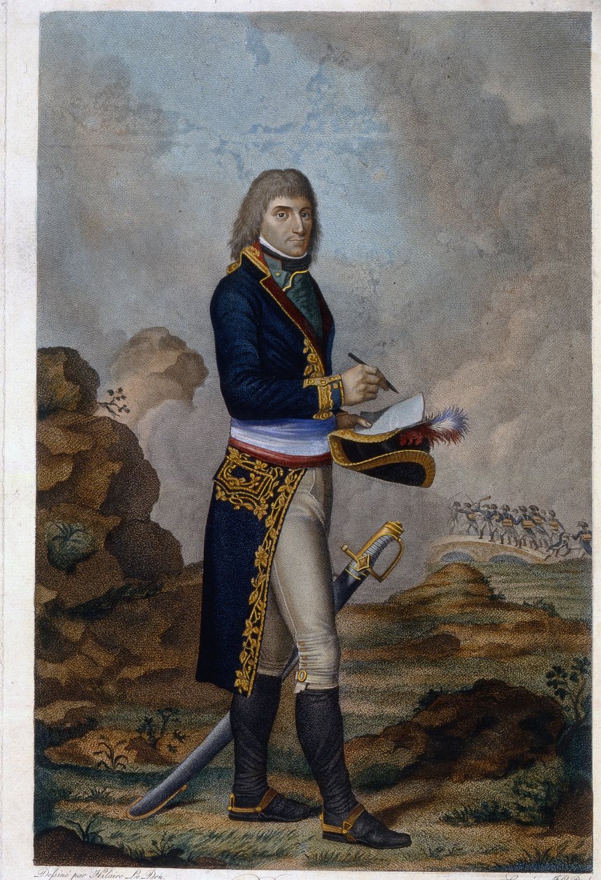 Keisari Napoleon Bonaparten (1769-1821) muotokuva. (Keisari Napoleon Bonaparten muotokuva). Hilaire Ledrun (1769-1840) teos, akvarellivärinen kaiverrus, noin 1810. Ranskalaista taidetta tekijältä Hilaire Ledru