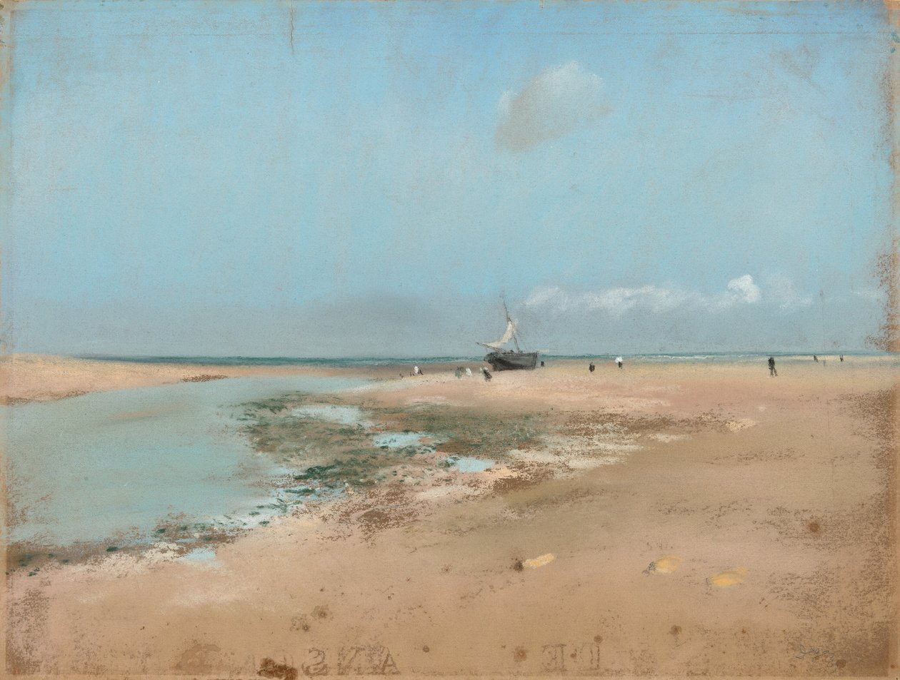Ranta laskuveden aikaan (joen suu) tekijältä Hilaire Germain Edgar Degas