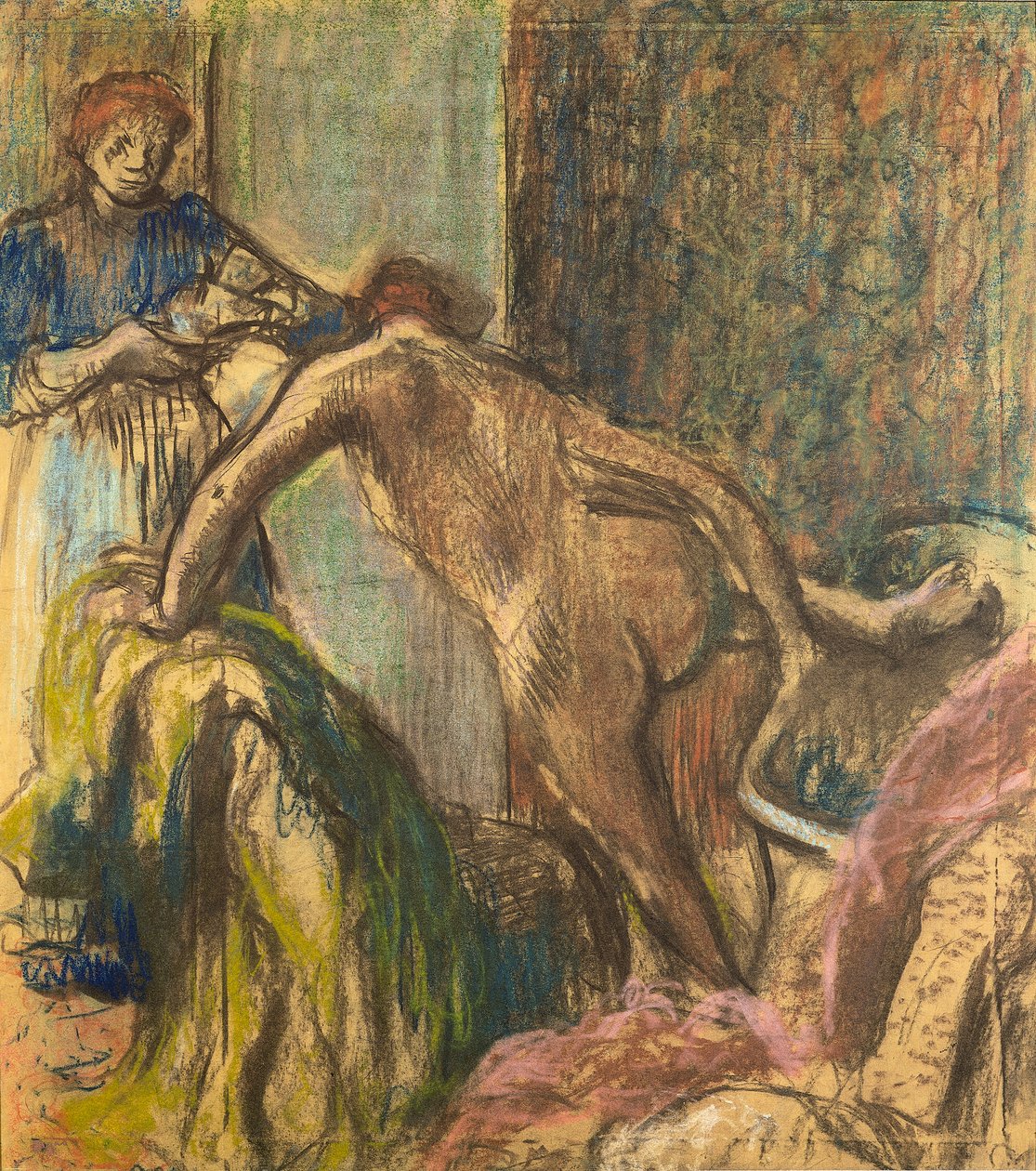 Aamiainen kylvyn jälkeen tekijältä Hilaire Germain Edgar Degas