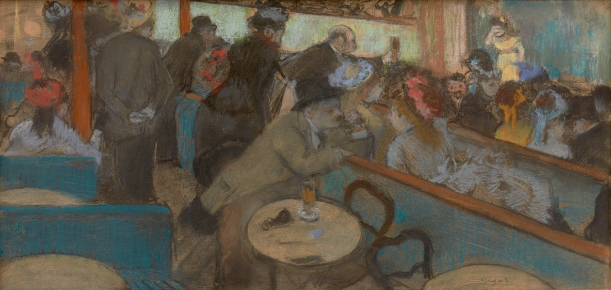 Café-konsertti (The Spectators) tekijältä Hilaire Germain Edgar Degas