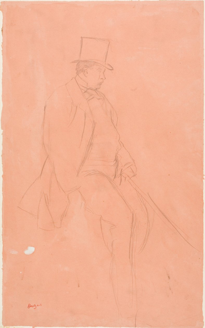 Herrasmies ratsastaja tekijältä Hilaire Germain Edgar Degas