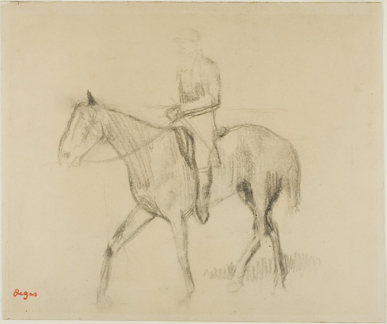 Hevonen ja ratsastaja tekijältä Hilaire Germain Edgar Degas