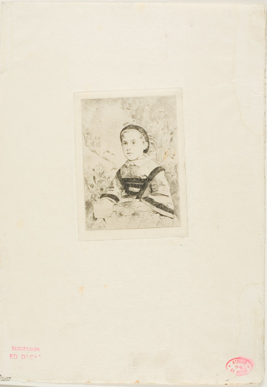 Neiti N. Wolkonska, toinen lautanen. tekijältä Hilaire Germain Edgar Degas
