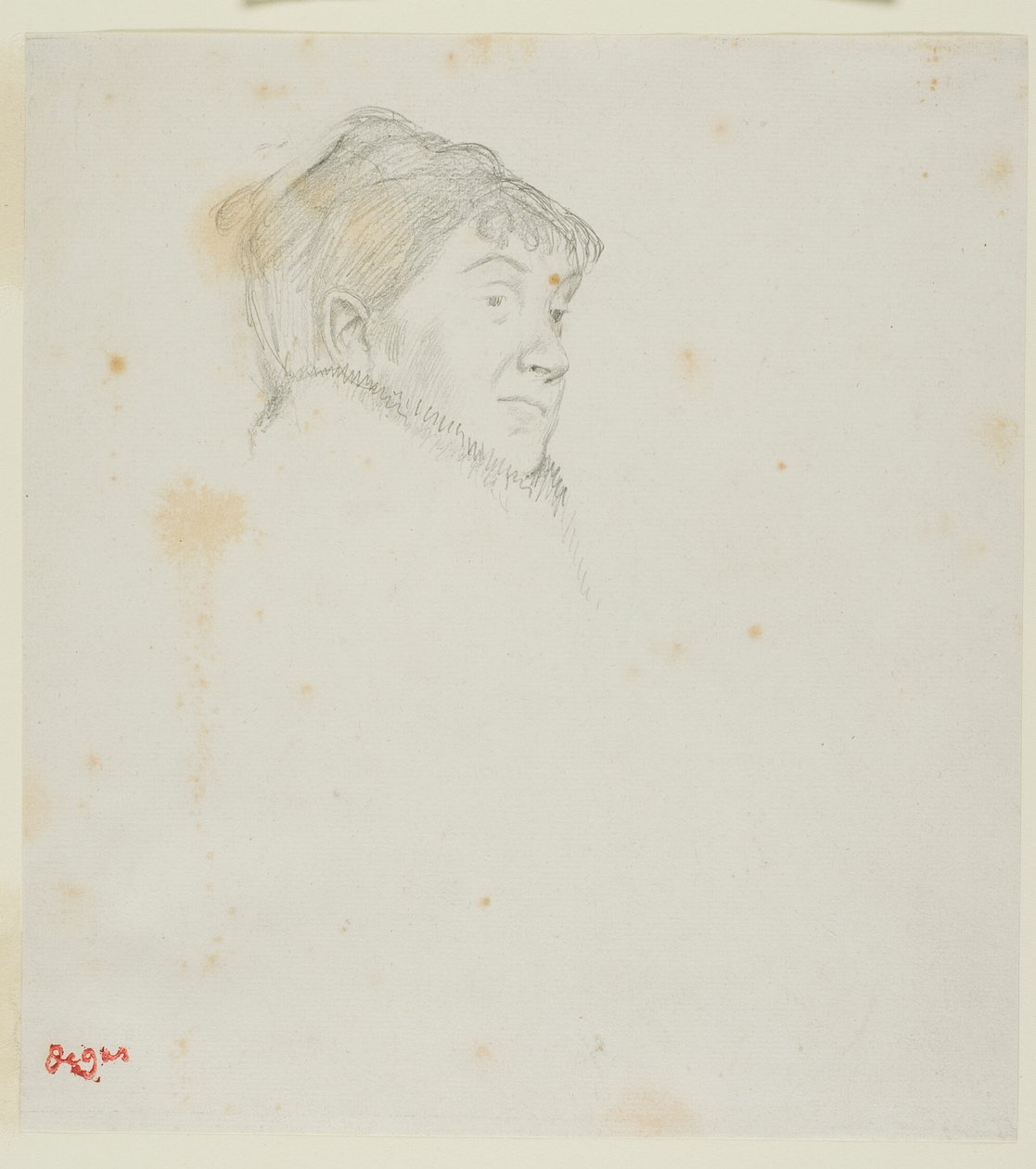 Madame Dietz-Monninin muotokuva (aiemmin naisen pää) tekijältä Hilaire Germain Edgar Degas