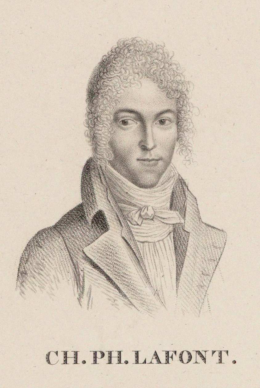Viulisti ja säveltäjä Charles Philippe Lafontin muotokuva 1781-1839. tekijältä Hilaire Ledru