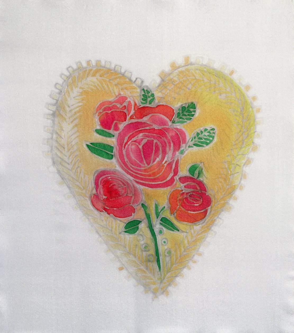 Mexican Heart, 2006 (värit silkille) tekijältä Hilary Simon