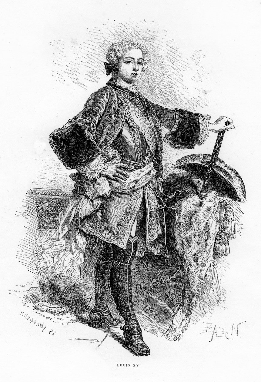 Ludvig XV, Ranskan kuningas. tekijältä Hildibrand