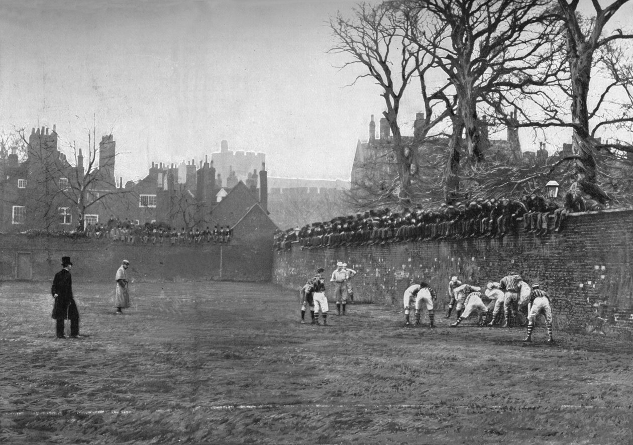 The Wall Game at Eton: St. Andrews Day - Oppidan v. Colleges, 1900, 1903 tekijältä Hills and Saunders