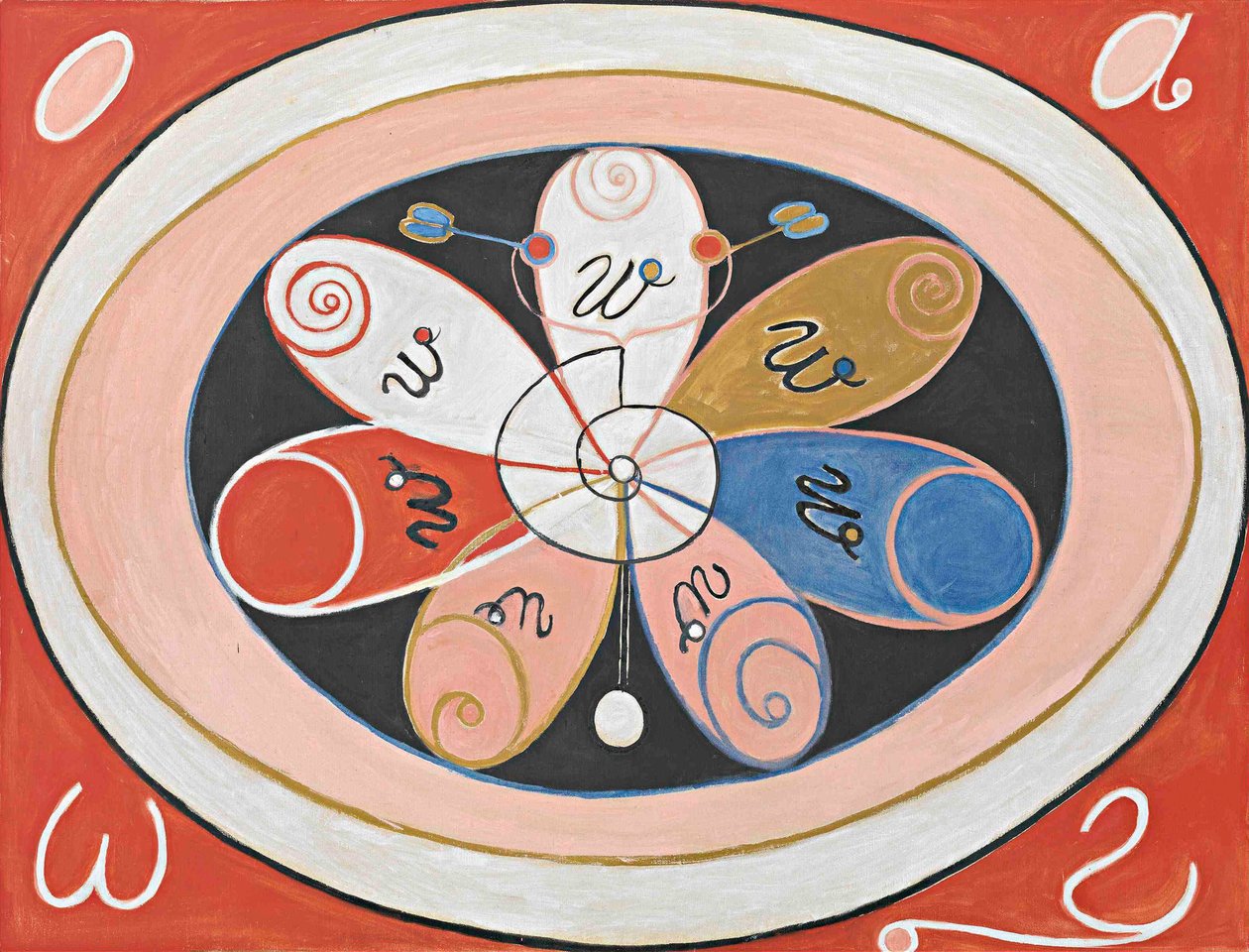 Evolution, nro 15, ryhmä IV, Seitsemänsakaraiset tähdet tekijältä Hilma af Klint
