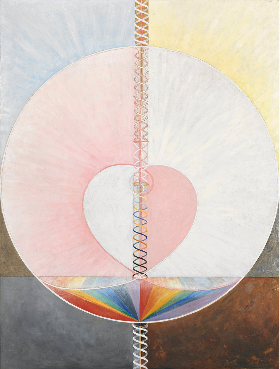 Ryhmä IX/UW, nro 25, The Dove, nro 1 (öljy kankaalle) tekijältä Hilma af Klint