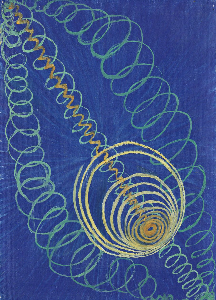 Ryhmä I, Primordial Chaos, nro 16, WURose-sarjasta, 1906-1907. tekijältä Hilma af Klint