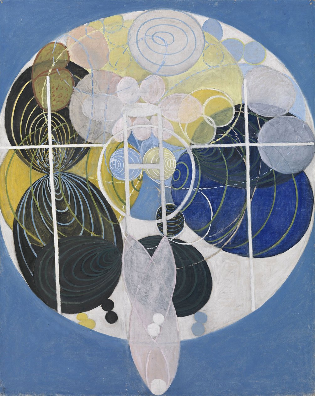 Suuret figuurimaalaukset, nro 5, ryhmä III, Avain kaikkiin tähänastisiin teoksiin, WURose-sarja, 1907 tekijältä Hilma af Klint