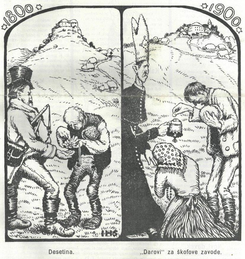 Desetina 1800 kaupungissa Darovi za skofove zavode 1900n tekijältä Hinko Smrekar