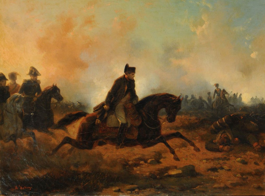 Napoleon ja Waterloon ryöstö tekijältä Hippolyte Bellange