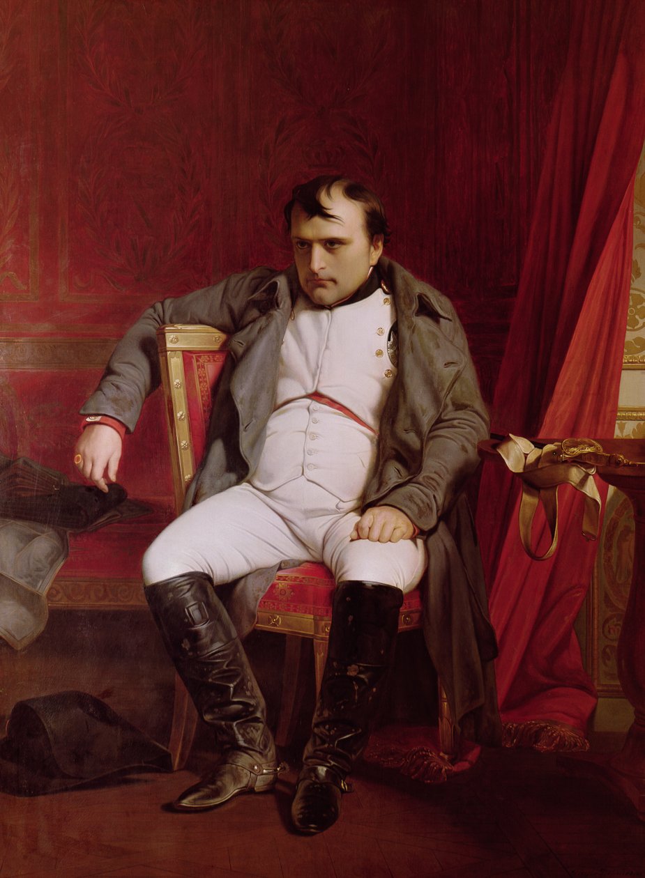 Napoleon (1769-1821) luopumisensa jälkeen tekijältä Hippolyte Delaroche