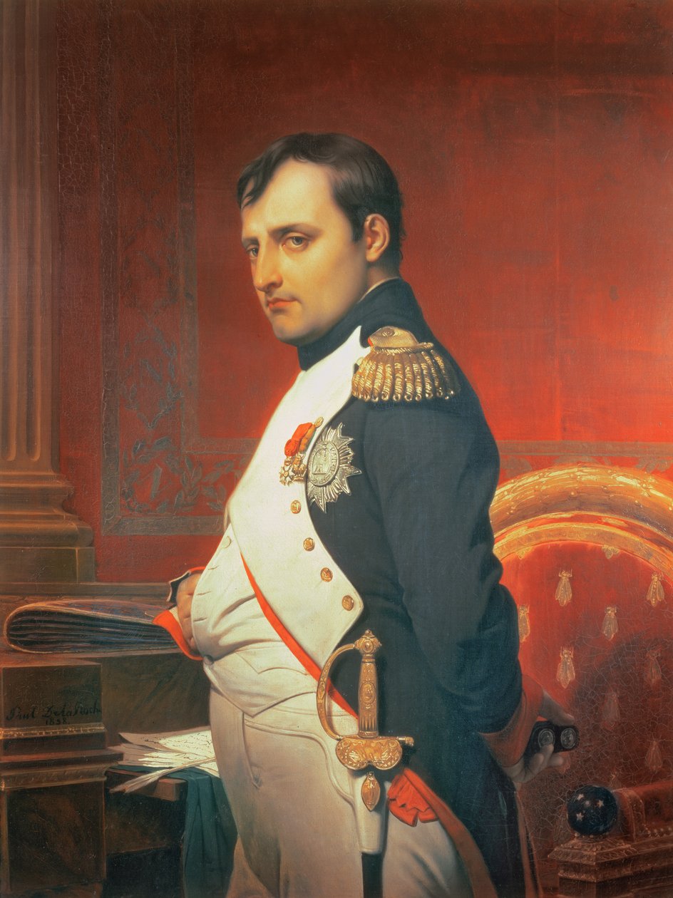 Napoleon (1769-1821) tutkimuksessaan tekijältä Hippolyte Delaroche