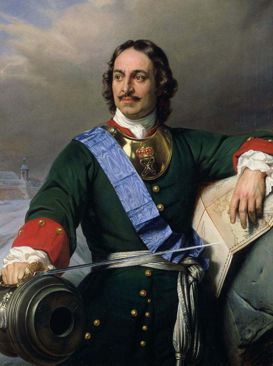 Pietari I Suuri (1672-1725) 1838 (katso myös 144528) tekijältä Hippolyte Delaroche