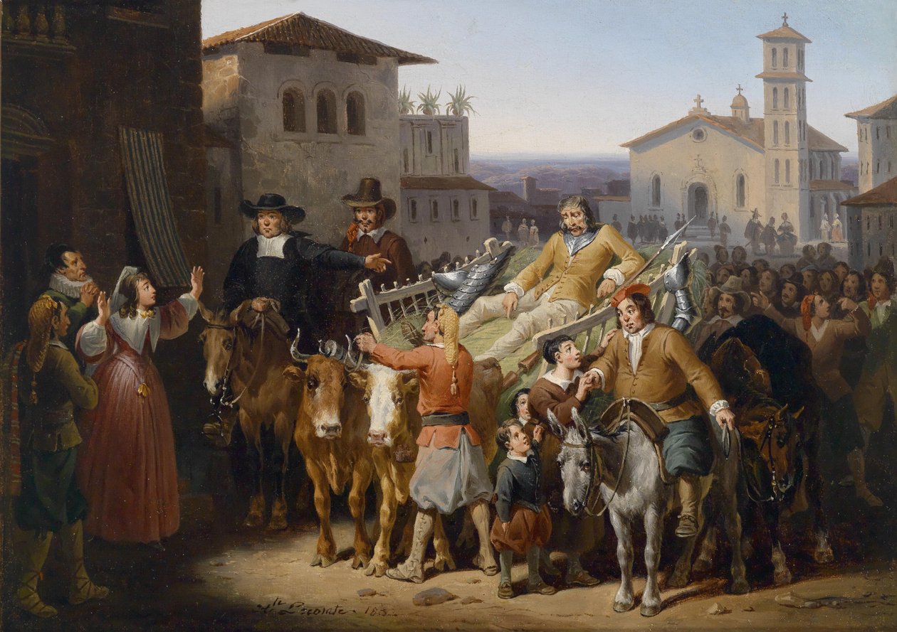Heimkehr des Don Quichotte tekijältä Hippolyte Lecomte