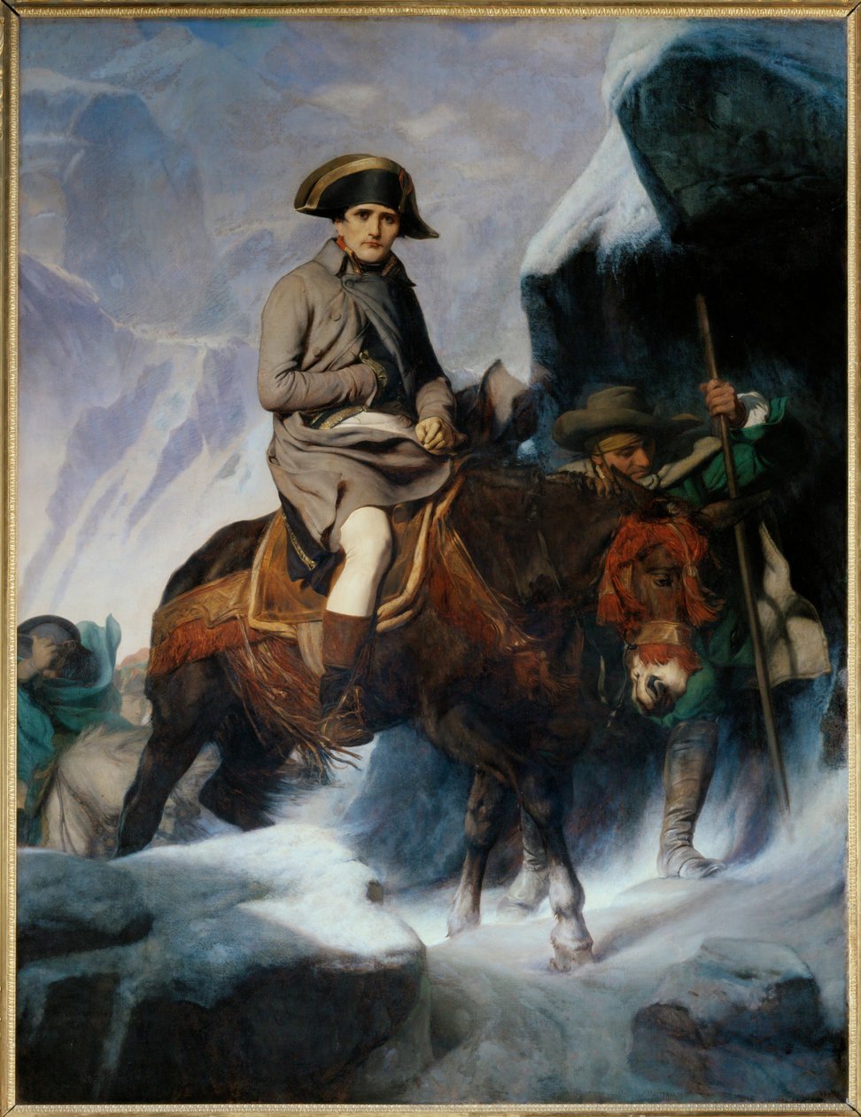 Bonaparte ylittää Alpit - Bonaparte franchissant les Alpes ... tekijältä Hippolyte (1797 1856) Delaroche