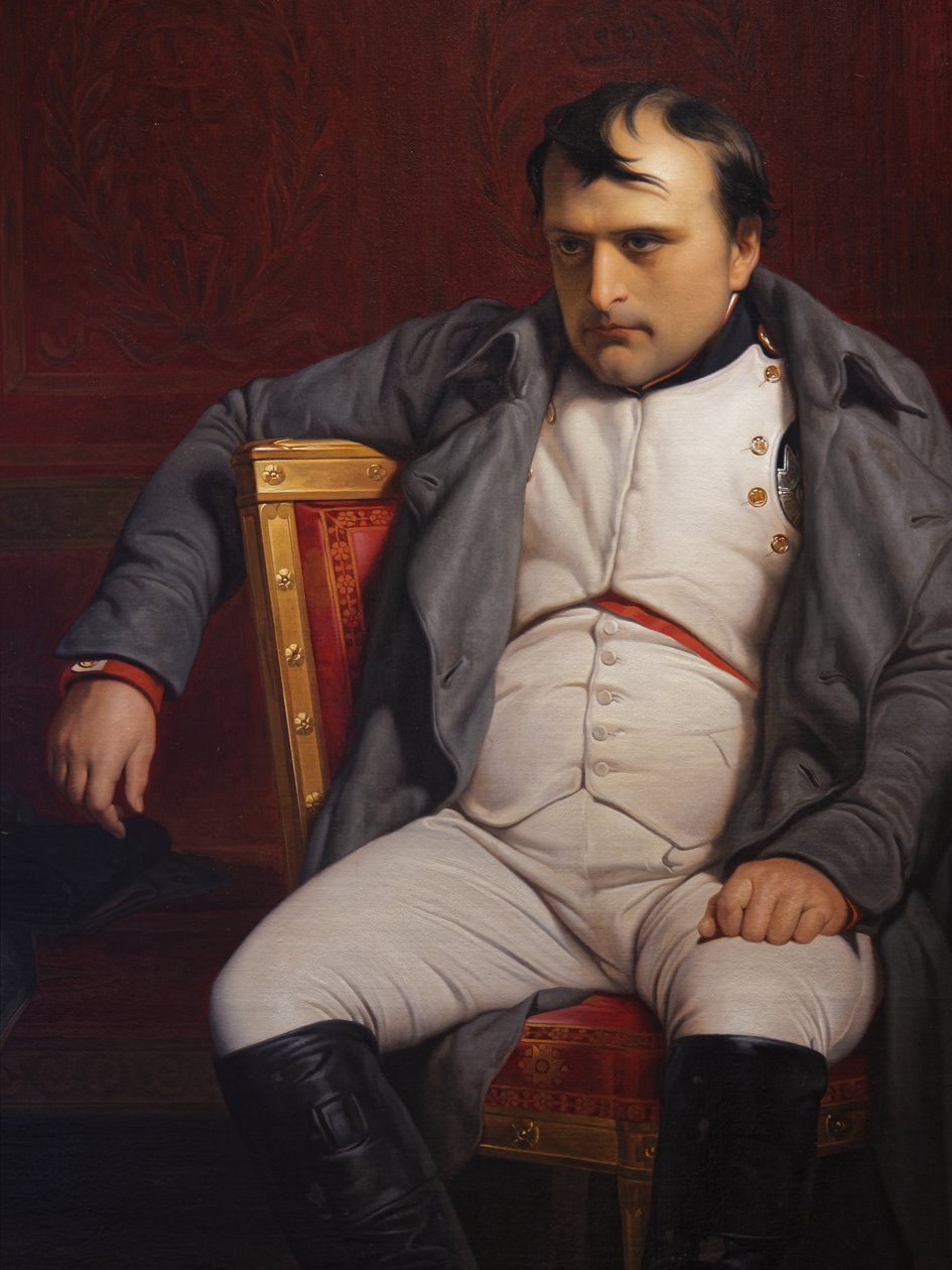 Napoleon I Fontainebleaussa, 31. maaliskuuta 1814, yksityiskohta tekijältä Paul Delaroche