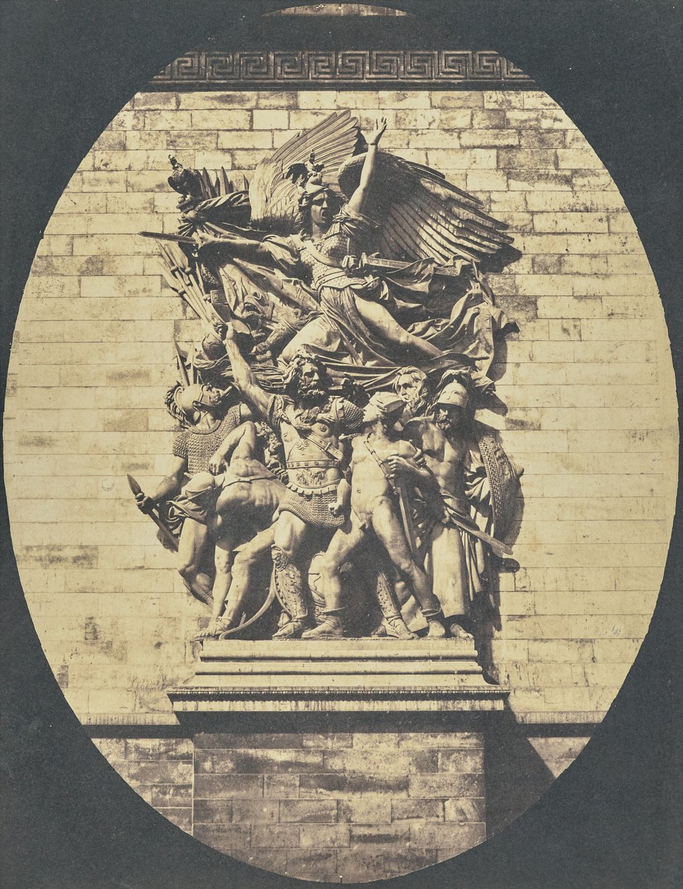 [Yksityiskohta François Ruden teoksesta "Le Départ de 1792 (tai La Marseillaise)", Riemukaari]. tekijältä Hippolyte Bayard