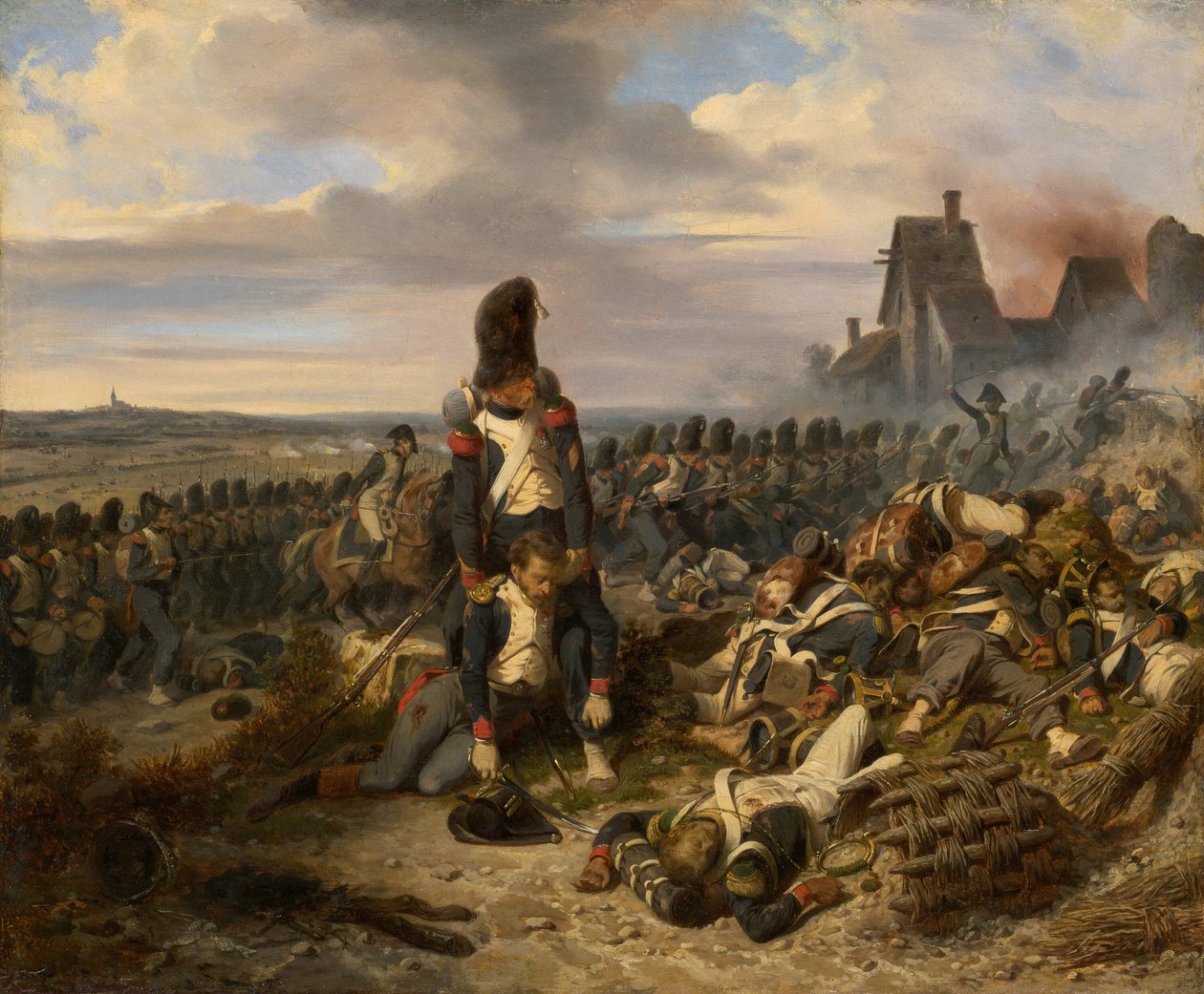 Taistelukohtaus, c. 1825. tekijältä Hippolyte Bellange