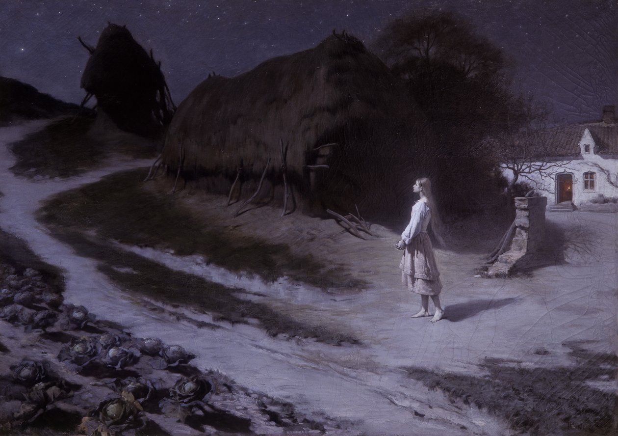 Nuori Pastoure (Joan of Arc), Salon 1884 (öljy kankaalle) tekijältä Hippolyte Berteaux