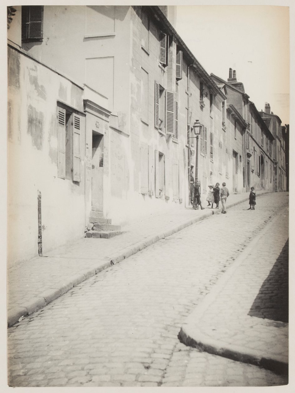 Katu Montmartressa, Pariisi, noin 1890 (kuva). tekijältä Hippolyte Blancard